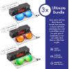 image:imageRetro Rewind Polarized Sunglasses for Men and Women  UV Protection Classic Sun Glasses3pack Color Mirror Royal Blue  Red  Lime