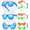 image:imageRetro Rewind Polarized Sunglasses for Men and Women  UV Protection Classic Sun Glasses3pack Color Mirror Royal Blue  Red  Lime