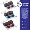 image:imageRetro Rewind Polarized Sunglasses for Men and Women  UV Protection Classic Sun Glasses3pack Lavender  Electric Blue  Hot Pink