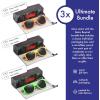 image:imageRetro Rewind Polarized Sunglasses for Men and Women  UV Protection Classic Sun Glasses3pack Tangerine  Yellow  Lime