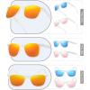 image:imageRetro Rewind Polarized Sunglasses for Men and Women  UV Protection Classic Sun Glasses3pack White Mirror Orange  Mirror Ice Blue  Mirror Rose Gold