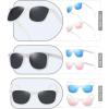 image:imageRetro Rewind Polarized Sunglasses for Men and Women  UV Protection Classic Sun Glasses3pack White Smoke  Mirror Ice Blue  Mirror Rose Gold