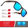 image:imageRetro Rewind Polarized Sunglasses for Men and Women  UV Protection Classic Sun GlassesGloss Tortoise  Revo Ice Blue