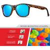 image:imageRetro Rewind Polarized Sunglasses for Men and Women  UV Protection Classic Sun GlassesGloss Tortoise  Revo Ice Blue