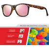 image:imageRetro Rewind Polarized Sunglasses for Men and Women  UV Protection Classic Sun GlassesGloss Tortoise  Revo Pink