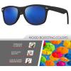 image:imageRetro Rewind Polarized Sunglasses for Men and Women  UV Protection Classic Sun GlassesMatte Black  Blue Mirror