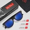 image:imageRetro Rewind Polarized Sunglasses for Men and Women  UV Protection Classic Sun GlassesMatte Black  Blue Mirror