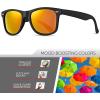 image:imageRetro Rewind Polarized Sunglasses for Men and Women  UV Protection Classic Sun GlassesMatte Black  Revo Orange