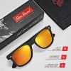 image:imageRetro Rewind Polarized Sunglasses for Men and Women  UV Protection Classic Sun GlassesMatte Black  Revo Orange