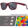 image:imageRetro Rewind Polarized Sunglasses for Men and Women  UV Protection Classic Sun GlassesMatte Burgundy  Smoke
