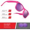 image:imageRetro Rewind Polarized Sunglasses for Men and Women  UV Protection Classic Sun GlassesMatte Hot Pink  Revo Purple