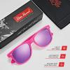image:imageRetro Rewind Polarized Sunglasses for Men and Women  UV Protection Classic Sun GlassesMatte Hot Pink  Revo Purple