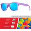 image:imageRetro Rewind Polarized Sunglasses for Men and Women  UV Protection Classic Sun GlassesMatte Lavender  Revo Ice Blue
