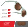 image:imageRetro Rewind Polarized Sunglasses for Men and Women  UV Protection Classic Sun GlassesMatte Olive Gray  Brown