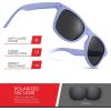 image:imageRetro Rewind Polarized Sunglasses for Men and Women  UV Protection Classic Sun GlassesMatte Periwinkle Blue  Smoke