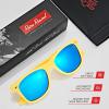 image:imageRetro Rewind Polarized Sunglasses for Men and Women  UV Protection Classic Sun GlassesMatte Yellow  Revo Ice Blue