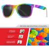 image:imageRetro Rewind Polarized Sunglasses for Men and Women  UV Protection Classic Sun GlassesRainbow Print  Smoke