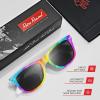 image:imageRetro Rewind Polarized Sunglasses for Men and Women  UV Protection Classic Sun GlassesRainbow Print  Smoke