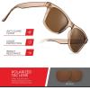 image:imageRetro Rewind Polarized Sunglasses for Men and Women  UV Protection Classic Sun GlassesTransparent Champagne  Brown