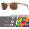 image:imageRetro Rewind Polarized Sunglasses for Men and Women  UV Protection Classic Sun GlassesTransparent Champagne  Brown