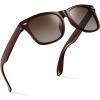 image:imageRetro Rewind Kids Sunglasses for Boys Girls Age 312  Shatterproof UV400 Toddler Children Sun GlassesTransparent Brown  Gradient Brown