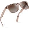 image:imageRetro Rewind Kids Sunglasses for Boys Girls Age 312  Shatterproof UV400 Toddler Children Sun GlassesTransparent Champagne  Gradient Brown