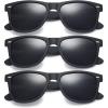 3-pack: Matte Black
