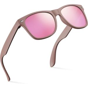 image:imageRetro Rewind Kids Sunglasses for Boys Girls Age 312  Shatterproof UV400 Toddler Children Sun GlassesTaupe  Revo Pink