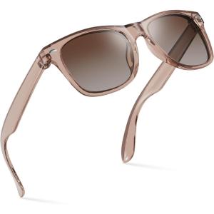 image:imageRetro Rewind Kids Sunglasses for Boys Girls Age 312  Shatterproof UV400 Toddler Children Sun GlassesTransparent Champagne  Gradient Brown