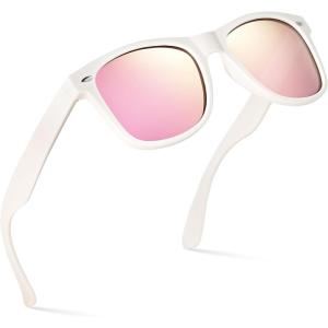 image:imageRetro Rewind Polarized Sunglasses for Men and Women  UV Protection Classic Sun GlassesMatte Beige  Revo Pink