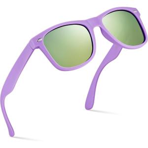 image:imageRetro Rewind Polarized Sunglasses for Men and Women  UV Protection Classic Sun GlassesMatte Lavender  Revo Gold