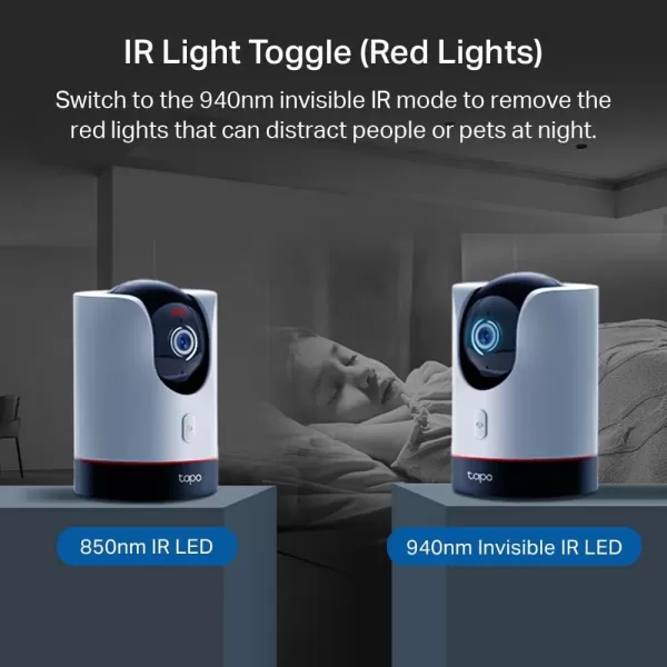 TPLink Tapo 2K QHD PanTilt WiFi Camera  Apple HomeKit  Physical Privacy Mode  Color Night Vision  Motion Tracking  2Way Audio  LocalCloud Storage  Works wAlexaampampGoogle Home  Tapo C225White
