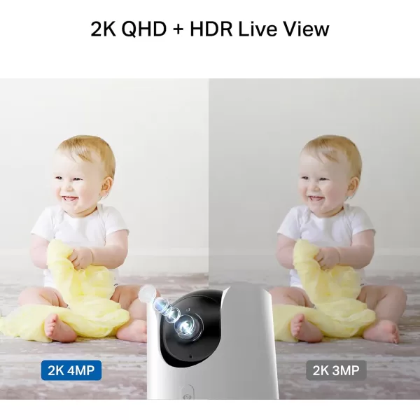 TPLink Tapo 2K QHD PanTilt WiFi Camera  Apple HomeKit  Physical Privacy Mode  Color Night Vision  Motion Tracking  2Way Audio  LocalCloud Storage  Works wAlexaampampGoogle Home  Tapo C225White