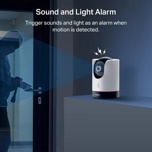 TPLink Tapo 2K QHD PanTilt WiFi Camera  Apple HomeKit  Physical Privacy Mode  Color Night Vision  Motion Tracking  2Way Audio  LocalCloud Storage  Works wAlexaampampGoogle Home  Tapo C225White
