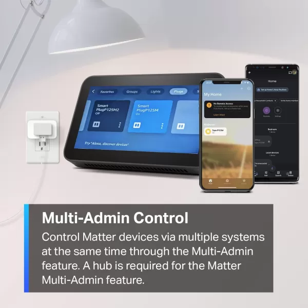 TPLink Tapo Matter Supported Smart Plug Mini Compact Design 15A1800W Max Super Easy Setup Works with Apple Home Alexa ampamp Google Home UL Certified 24G WiFi Only White Tapo P125M3Pack1Pack