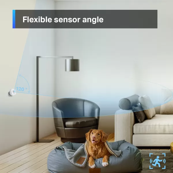 TPLink Tapo Motion Sensor Requires Tapo Hub Long Battery Life wSub1G LowPower Wireless Protocol Wide Range Detection Adjustable Sensitivity RealTime Notification Smart Action Tapo T100Motion Sensor