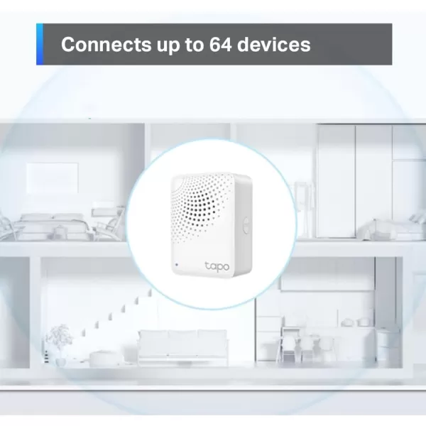 TPLink Tapo Motion Sensor Requires Tapo Hub Long Battery Life wSub1G LowPower Wireless Protocol Wide Range Detection Adjustable Sensitivity RealTime Notification Smart Action Tapo T100Motion Sensor  Hub Bundle