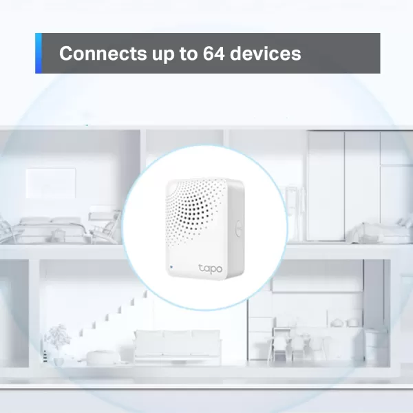 TPLink Tapo Motion Sensor Requires Tapo Hub Long Battery Life wSub1G LowPower Wireless Protocol Wide Range Detection Adjustable Sensitivity RealTime Notification Smart Action Tapo T100Tapo Hub