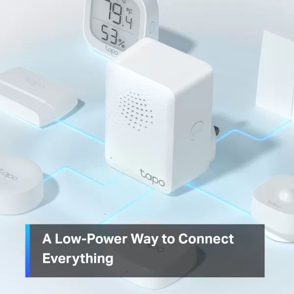 TPLink Tapo Motion Sensor Requires Tapo Hub Long Battery Life wSub1G LowPower Wireless Protocol Wide Range Detection Adjustable Sensitivity RealTime Notification Smart Action Tapo T100Tapo Hub