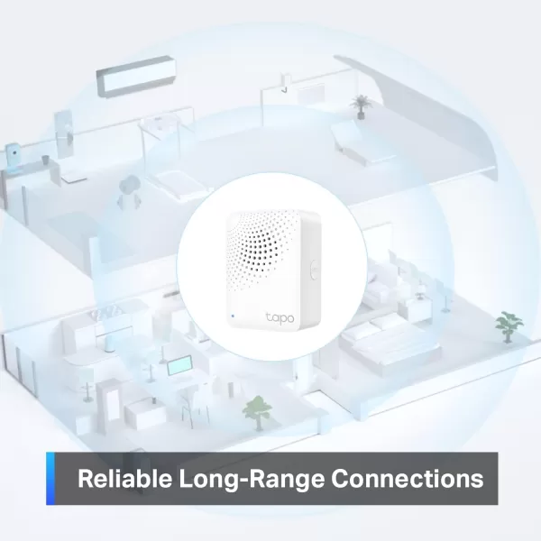 TPLink Tapo Motion Sensor Requires Tapo Hub Long Battery Life wSub1G LowPower Wireless Protocol Wide Range Detection Adjustable Sensitivity RealTime Notification Smart Action Tapo T100Tapo Hub