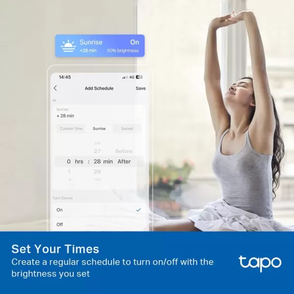 TPLink Tapo Smart Light Bulbs 16M Colors RGBW Dimmable Compatible with Alexa and Google Home A19 60W Equivalent 800LM CRIampgt90 24GHz WiFi only No Hub Required Tapo L530E4Pack4Pack