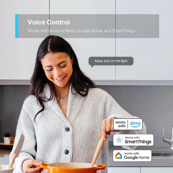 TPLink Tapo Smart Light Switch Matter Compatible Single Pole Neutral Wire Required Voice Control wSiri Alexa ampamp Google Home UL Certified Timer ampamp Schedule Guided Install Tapo S5052PackAlexa  Google Home