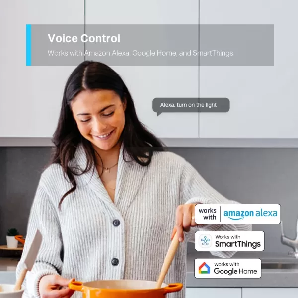 TPLink Tapo Smart Light Switch Matter Compatible Single Pole Neutral Wire Required Voice Control wSiri Alexa ampamp Google Home UL Certified Timer ampamp Schedule Guided Install Tapo S5052PackAlexa  Google Home