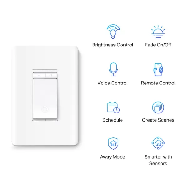 TPLink Tapo Smart Light Switch Matter Compatible Single Pole Neutral Wire Required Voice Control wSiri Alexa ampamp Google Home UL Certified Timer ampamp Schedule Guided Install Tapo S5052PackAlexa  Google Home