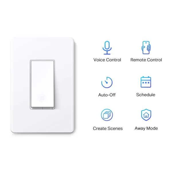 TPLink Tapo Smart Light Switch Matter Compatible Single Pole Neutral Wire Required Voice Control wSiri Alexa ampamp Google Home UL Certified Timer ampamp Schedule Guided Install Tapo S5052PackAlexa  Google Home