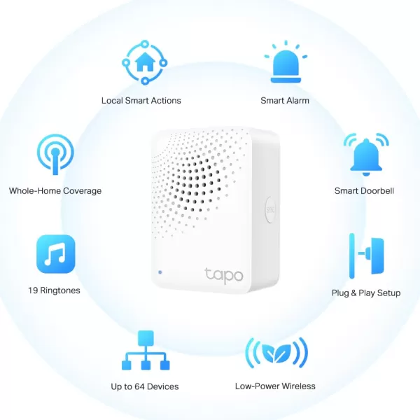 TPLink Tapo Smart Temperature and Humidity Monitor  Requires Tapo Hub  27quot EInk Display  SwissMade Sensor  LongLasting Performance  RealTime Notification  Visual Graphics  Tapo T315Temperature Sensor  Hub Bundle