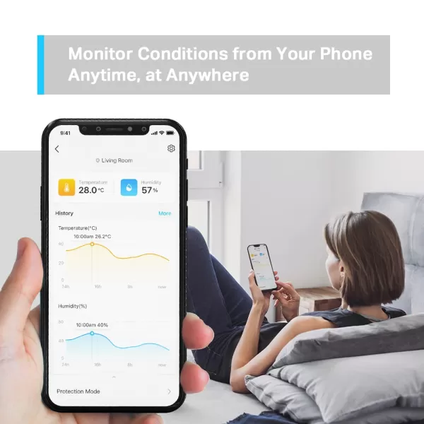 TPLink Tapo Smart Temperature and Humidity Monitor  Requires Tapo Hub  27quot EInk Display  SwissMade Sensor  LongLasting Performance  RealTime Notification  Visual Graphics  Tapo T315Temperature Sensor  Hub Bundle