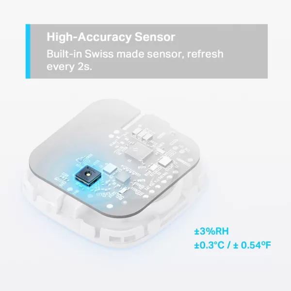 TPLink Tapo Smart Temperature and Humidity Monitor  Requires Tapo Hub  27quot EInk Display  SwissMade Sensor  LongLasting Performance  RealTime Notification  Visual Graphics  Tapo T315Temperature Sensor  Hub Bundle