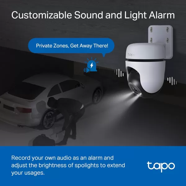 Tapo 1080P Outdoor Wired PanTilt Security WiFi Camera 360 View Motion Tracking Works with Alexa ampamp Google Home Night Vision Free AI Detection Cloud ampamp SD Card Storageup to 512GB Tapo C5002K