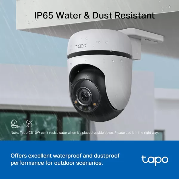 Tapo 1080P Outdoor Wired PanTilt Security WiFi Camera 360 View Motion Tracking Works with Alexa ampamp Google Home Night Vision Free AI Detection Cloud ampamp SD Card Storageup to 512GB Tapo C5002K